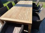 Exclusieve teak tuinset–luxe & kwaliteit in perfecte staat!, Ophalen, Tuinset, Hout, Eettafel