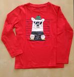 Mooie rode longsleeve Kerstmis, maat 122, Jongen of Meisje, Ophalen of Verzenden, Zo goed als nieuw, Shirt of Longsleeve