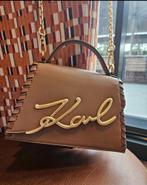Karl Lagerfeld gloednieuwe bruine leren tas, Handtassen en Accessoires, Tassen | Damestassen, Ophalen, Zo goed als nieuw, Bruin