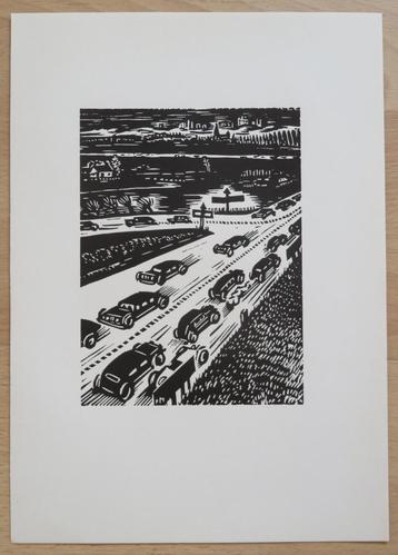 Houtsnede van Frans Masereel: DE BRUSSELSE RING              beschikbaar voor biedingen