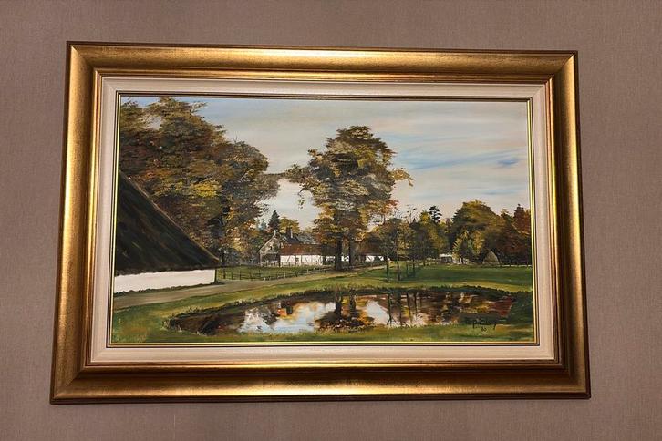 Automne en Campine, Bokrijk (Arthur-Pierre Eloy), Antiquités & Art, Art | Peinture | Classique, Enlèvement