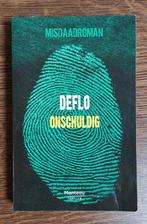 Boek - Onschuldig - Deflo - Misdaadroman - € 3, Boeken, Thrillers, Deflo, Ophalen of Verzenden, Zo goed als nieuw, België