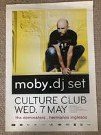 Poster Moby in Culture Club Gent, Comme neuf, Enlèvement ou Envoi