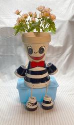 Gedecoreerde terracotta pot met karakter, Rond, Nieuw, Binnen, Ophalen of Verzenden