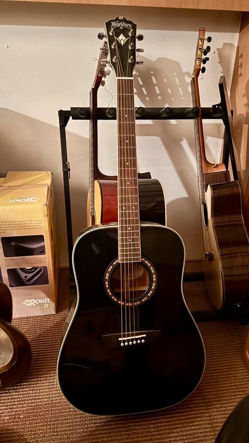 Washburn WD10SBL, Muziek en Instrumenten, Snaarinstrumenten | Gitaren | Akoestisch, Zo goed als nieuw, Ophalen