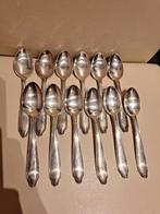 12 lepels verzilverd, Antiek en Kunst, Ophalen of Verzenden