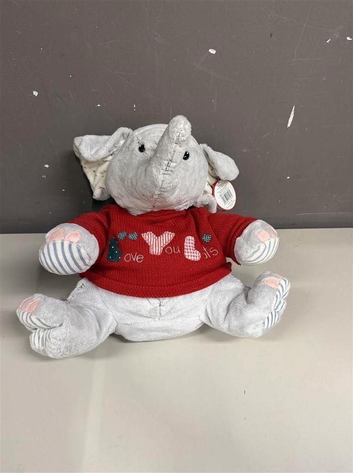 Knuffel - Elliot and buttons - I love you - olifant knuffel, Enfants & Bébés, Jouets | Peluches, Comme neuf, Éléphant, Enlèvement ou Envoi
