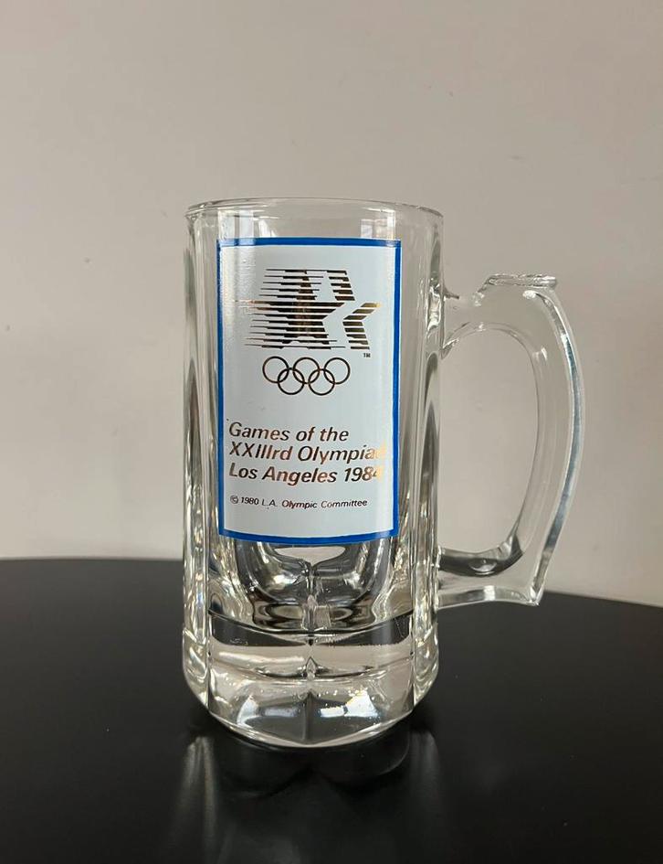 Bierpull Olympische spelen LA 1984, Verzamelen, Glas en Drinkglazen, Nieuw, Ophalen of Verzenden