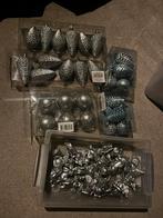 Zilver blauw kerst setje, Ophalen, Zo goed als nieuw