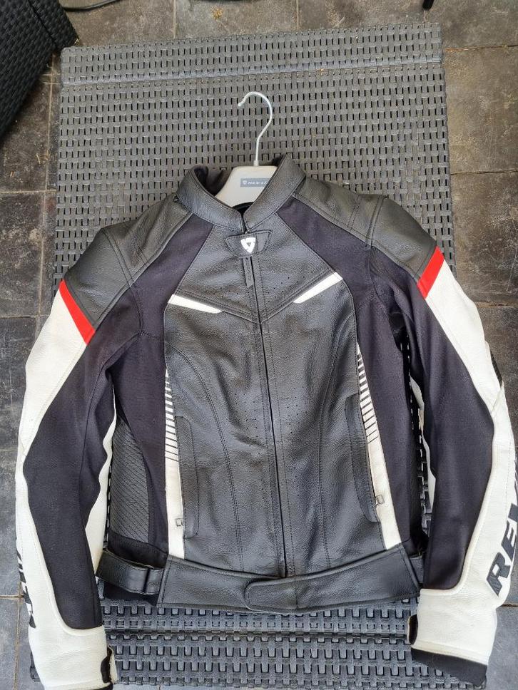 Motorjas Dames Revit - Maat 38, Motoren, Kleding | Motorkleding, Jas | leer, Dames, Tweedehands, Ophalen