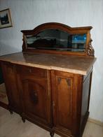 Antieke eiken commode met marmeren tablet, Ophalen