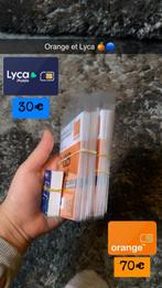 Carte Sim Orange & Lycamobile (Enregistrer), Telecommunicatie, Prepaidkaarten en Simkaarten, Nieuw, Overige providers, Simkaart