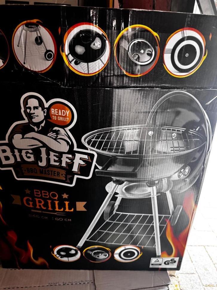 Big Jeff BBQ Master – NIEUW + Gratis ontvetter!, Tuin en Terras, Houtskoolbarbecues, Nieuw, Met accessoires, Ophalen