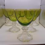 6 anciens verres à vin rouge de couleur du Val Saint Lambert, Enlèvement