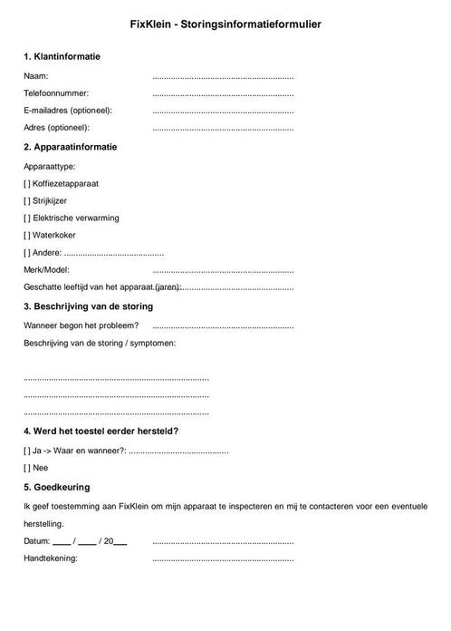 Kleine Huishoudtoestellen Herstelling, Elektronische apparatuur, Koffiezetapparaten, Ophalen