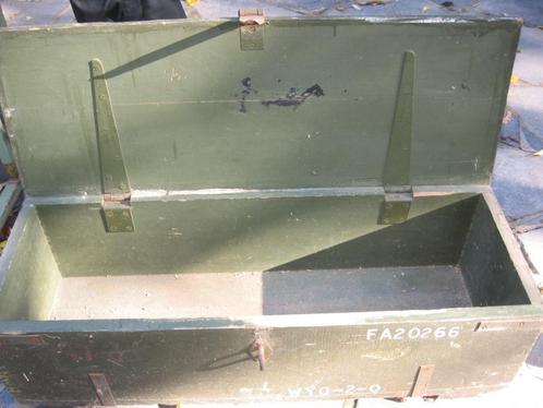 Authentieke houten munitiekist van het Britse leger, Verzamelen, Militaria | Algemeen, Landmacht, Kist of Geocache, Ophalen
