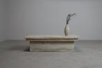 Vintage Travertine coffee table, Italy, 1970s, Ophalen