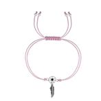 Dromenvanger armband koord 925 zilver - OP=OP!, Ophalen of Verzenden, Nieuw, Met bedels of kralen
