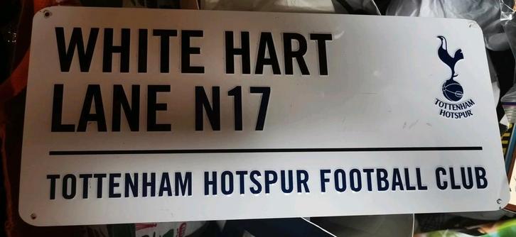 Tottenham hotspur football club straatnaambord, Verzamelen, Sportartikelen en Voetbal, Zo goed als nieuw, Ophalen of Verzenden