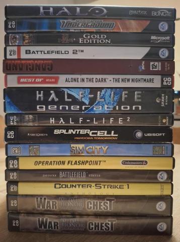 Pc games 14 stuks  beschikbaar voor biedingen
