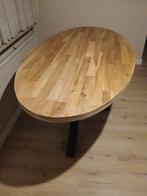 Ovale eettafel EIK , 105 x 200 , nieuwstaat, Ophalen, Zo goed als nieuw