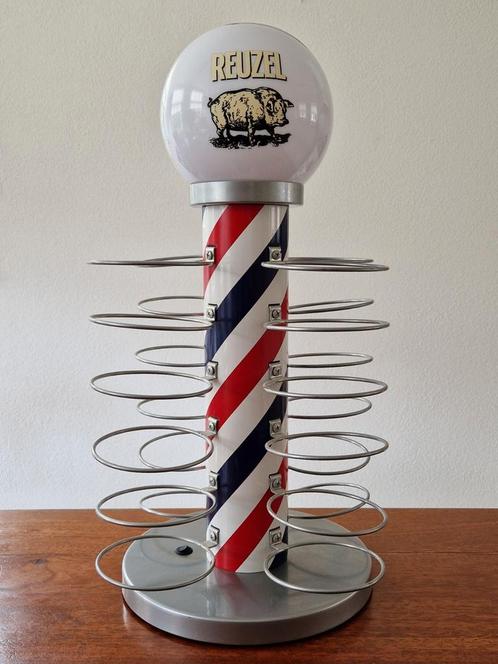 Reuzel barbiers / kappers display stand met verlichting., Verzamelen, Merken en Reclamevoorwerpen, Zo goed als nieuw, Ophalen of Verzenden