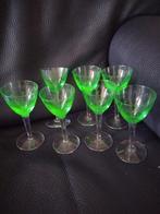 Ensemble de 7 verres à vin en uranium, Enlèvement ou Envoi