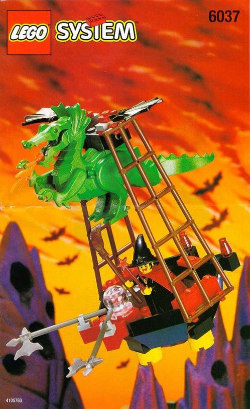 LEGO Castle Fright Knights 6037 Witch's Windship in TOPSTAAT, Kinderen en Baby's, Speelgoed | Duplo en Lego, Zo goed als nieuw