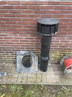 Ventilatie schoorsteen zwart kunststof, Ophalen, Zo goed als nieuw
