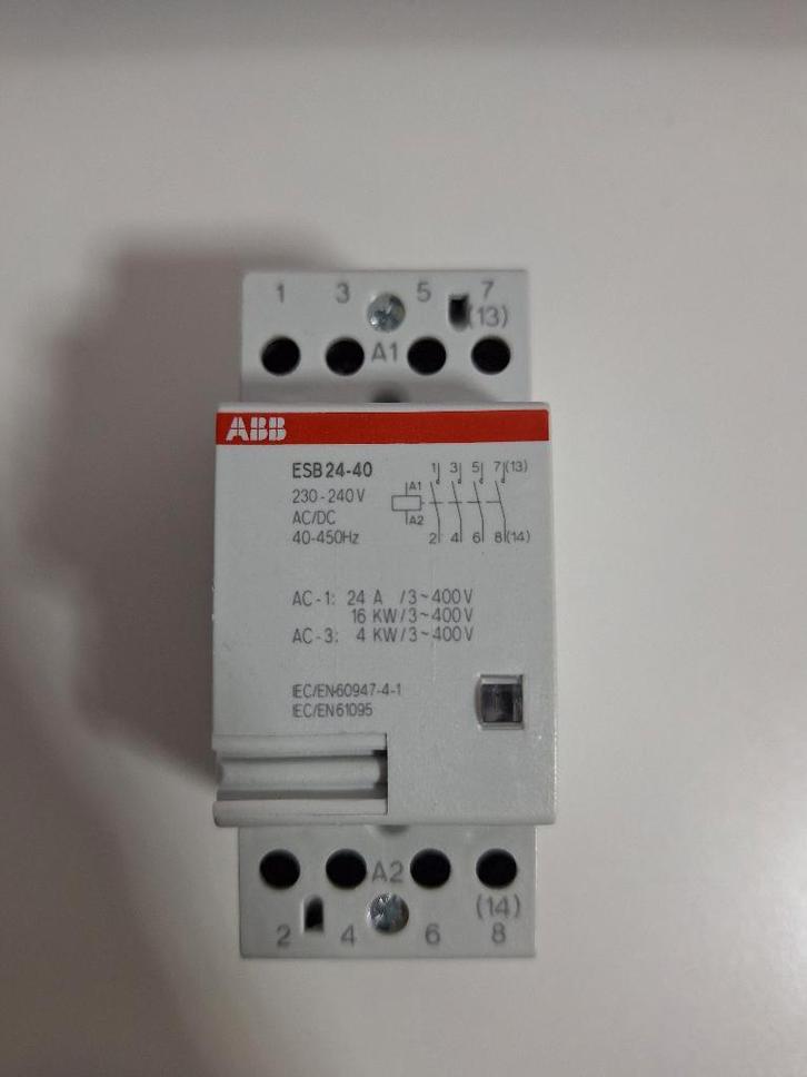 ABB 24A contactor 3x400V+N, Doe-het-zelf en Bouw, Elektriciteit en Kabels, Nieuw, Overige typen, Ophalen of Verzenden