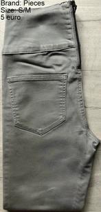 Beige broek Pieces S/M, Beige, Nieuw, Ophalen of Verzenden, Maat 36 (S)