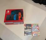 Nintendo Switch + 2 games, Games en Spelcomputers, Ophalen, Met 2 controllers, Switch Original, Met games