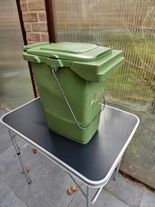Sulo afvalemmer MB 25 liter groen - GFT, Maison & Meubles, Accessoires pour la Maison | Poubelles, Utilisé, Synthétique, Moins de 50 cm