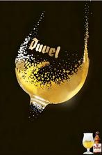 Poster op canvas - Duvel glas - mancave poolhouse nieuw, Verzamelen, Ophalen of Verzenden, Nieuw, Reclamebord