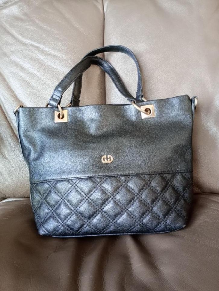 Zwarte handtas Gerry Weber, Handtassen en Accessoires, Tassen | Damestassen, Zo goed als nieuw, Handtas, Zwart, Ophalen