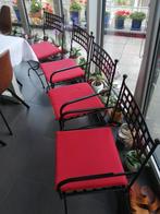 4 ijzeren stoelen, Huis en Inrichting, Stoelen, Ophalen, Metaal