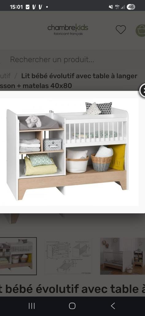 Schaalbaar bed van 0 tot 6 jaar, Kinderen en Baby's, Kinderkamer | Commodes en Kasten, Nieuw, Ophalen