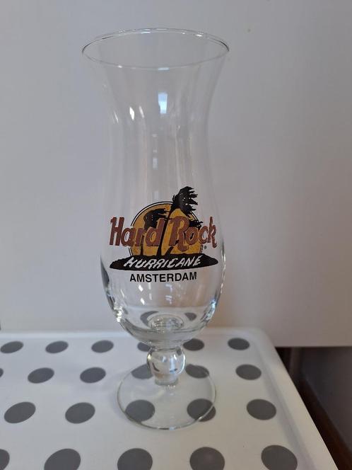 Hardrockcafé Hurricane Glass in Amsterdam, Verzamelen, Glas en Drinkglazen, Zo goed als nieuw, Overige typen, Ophalen