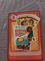 Lego / Verzamelkaart / Man in pizzapak, Verzamelen, Verzenden