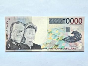 Biljet van 10000 Belgische frank. beschikbaar voor biedingen