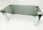 MARCUSO Koffietafel | MARCO ZANUSO | Zanotta | Glas & Chroom, 50 tot 100 cm, Zo goed als nieuw, Glas, Midcentury Design