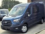 Ford Transit L3H2 - Dubbel Cabine 7Zits - NIEUW - 0 KM, Voorwielaandrijving, Stof, Blauw, 7 zetels