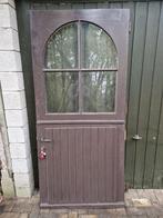 Charmante buitendeur in 2 delen, raam in bovendeel, Ophalen, Gebruikt, 80 tot 100 cm, 215 cm of meer