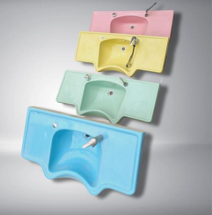 vintage wastafel kapsalon friseur coiffeur 60er stukprijs, Verzamelen, Retro, Huis en Inrichting, Ophalen