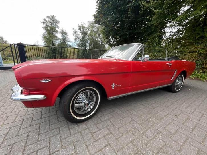 Ford mustang 1964.5 cabrio, Auto's, Ford USA, Particulier, Mustang, Lederen bekleding, Benzine, Cabriolet, 2 deurs, Automaat, Rood