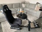 Playseat + thrustmaster t300 + pédales TLCM + 2 courrones, Games en Spelcomputers, Zo goed als nieuw