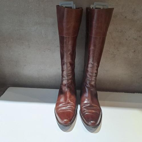 bottes hautes brunes pour mollets larges, taille 38, Vêtements | Femmes, Chaussures, Comme neuf, Bottes hautes, Brun, Enlèvement