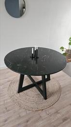 Marmeren tafel 120cm, Huis en Inrichting, Ophalen, Rond, Scandinavisch, Zo goed als nieuw