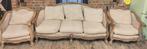 Barokke bank met fauteuils, Ophalen, Hout, Gebruikt, Rechte bank