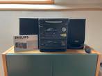 Mini HiFi systeem Philips zwart en in uitstekende staat, TV, Hi-fi & Vidéo, Chaîne Hi-fi, Philips, Deck cassettes ou Lecteur-enregistreur de cassettes